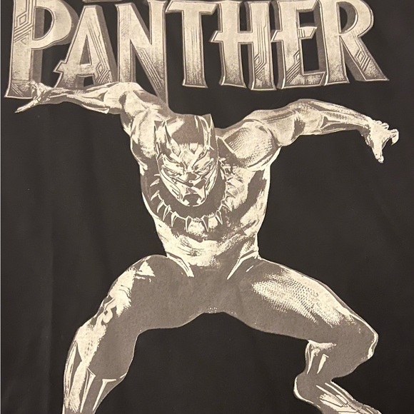 NWOT MED MENS/UNISEX BLACK PANTHER T’CHALLA GRAPHIC TEE - Picture 6 of 6